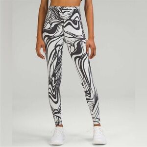 Lululemon Swift Speed High Rise Tight Spin Off Jacquard Vapor Graphite Grey